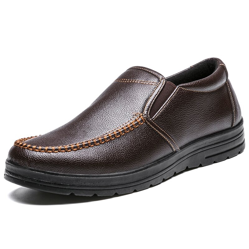 Men Shoes Louboutin - Luz de couro masculino sapatos casuais