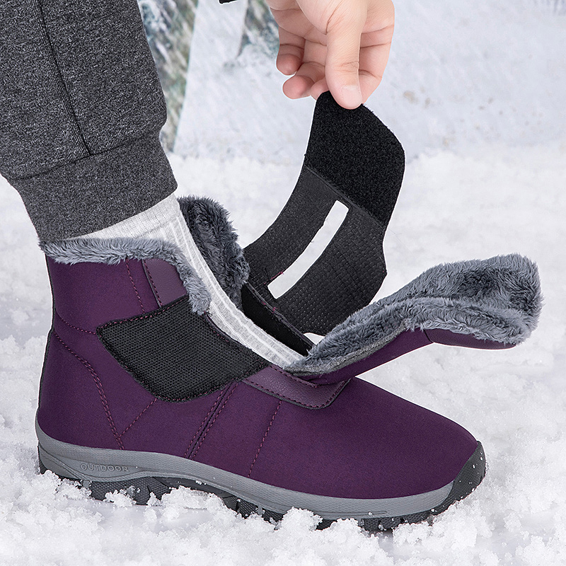 Men'S Shoes Diabetic - Botas de neve de tornozelo forradas