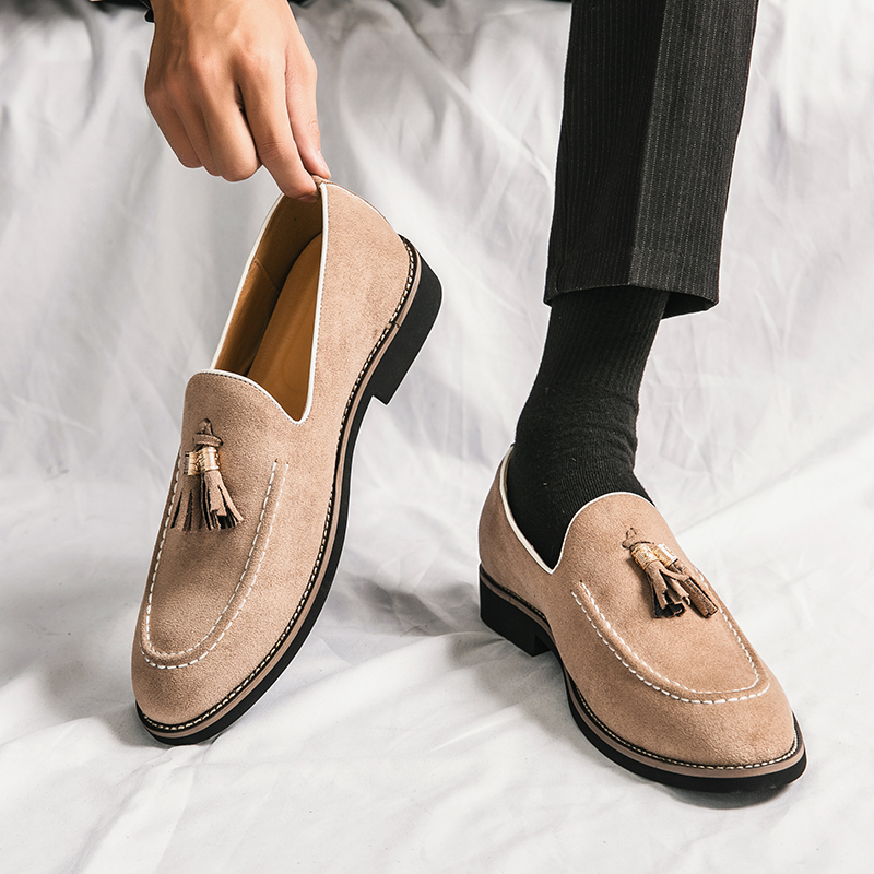 Men Shoes Louboutin - Marca italiana camurça do couro apontou