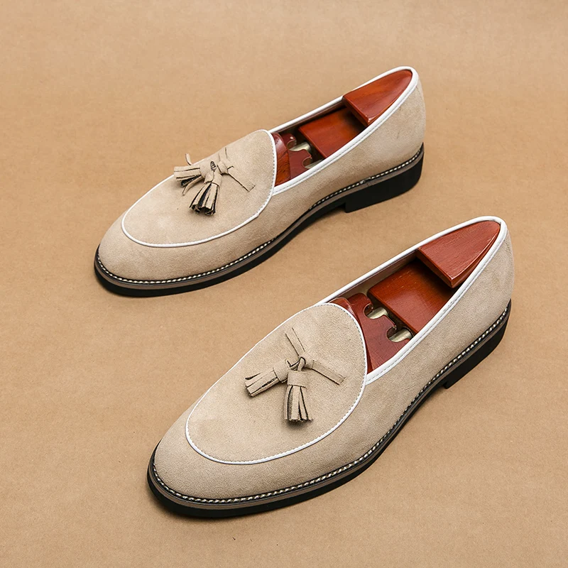 Men Shoes Louboutin - Marca de luxo italiana camurça masculina