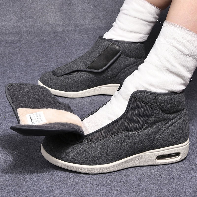 Men'S Shoes Diabetic - Sapatos de Inverno em Veludo Ortopédicos