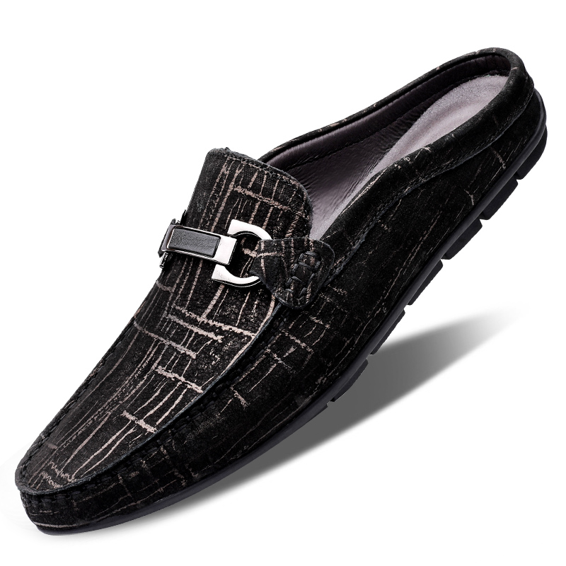 Men'S Shoes Half Cut - Chinelos casuais masculinos, sapatos M ü