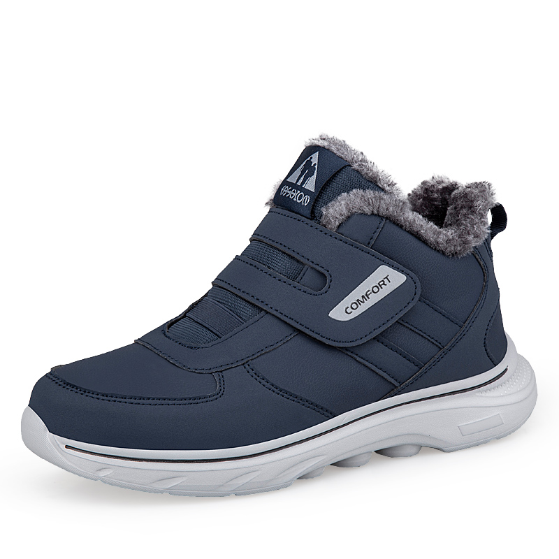 Men'S Shoes Diabetic - Inverno de pelúcia tornozelo tênis ortopédicos