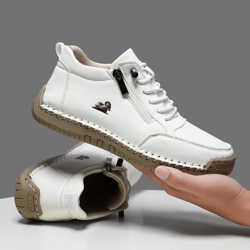 Men Shoes Everyday - Tênis feminino de couro artesanal sapatos