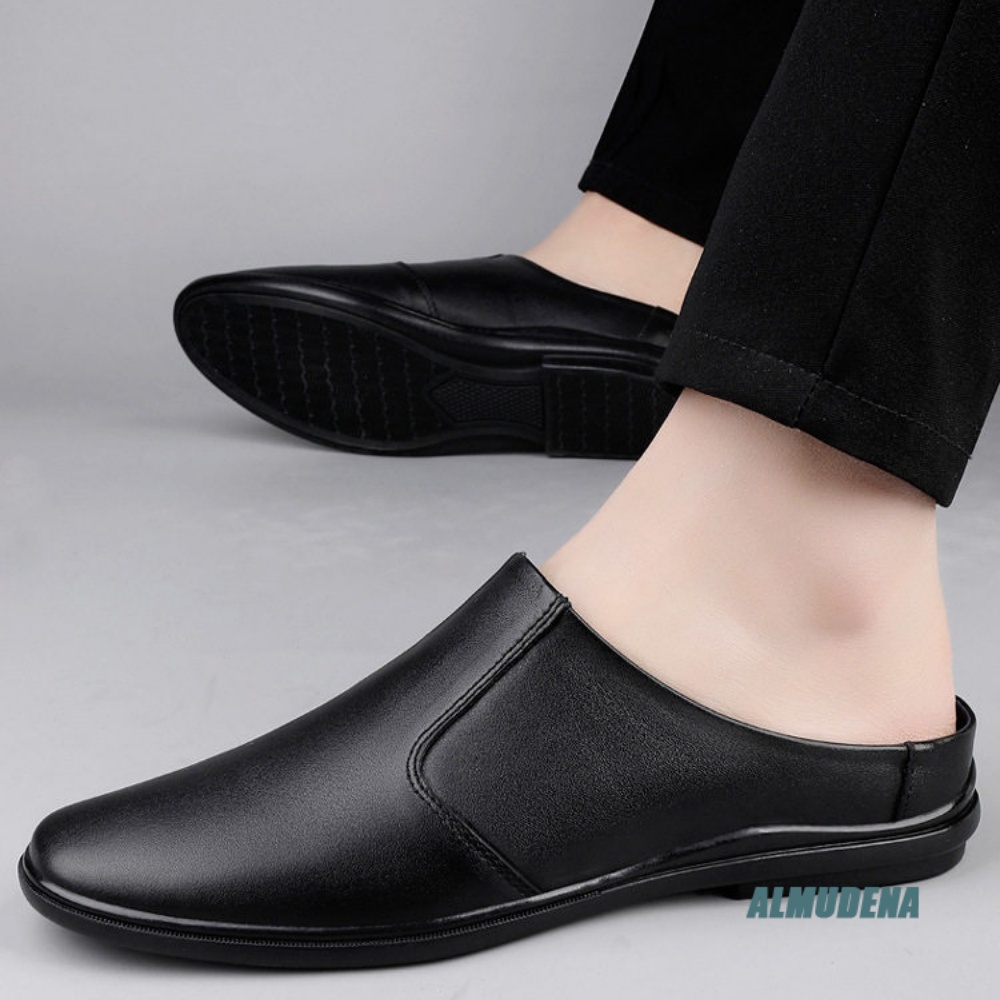 Mules Minimalistas Masculinos  - Men'S Shoes Black And White avaliação e preço