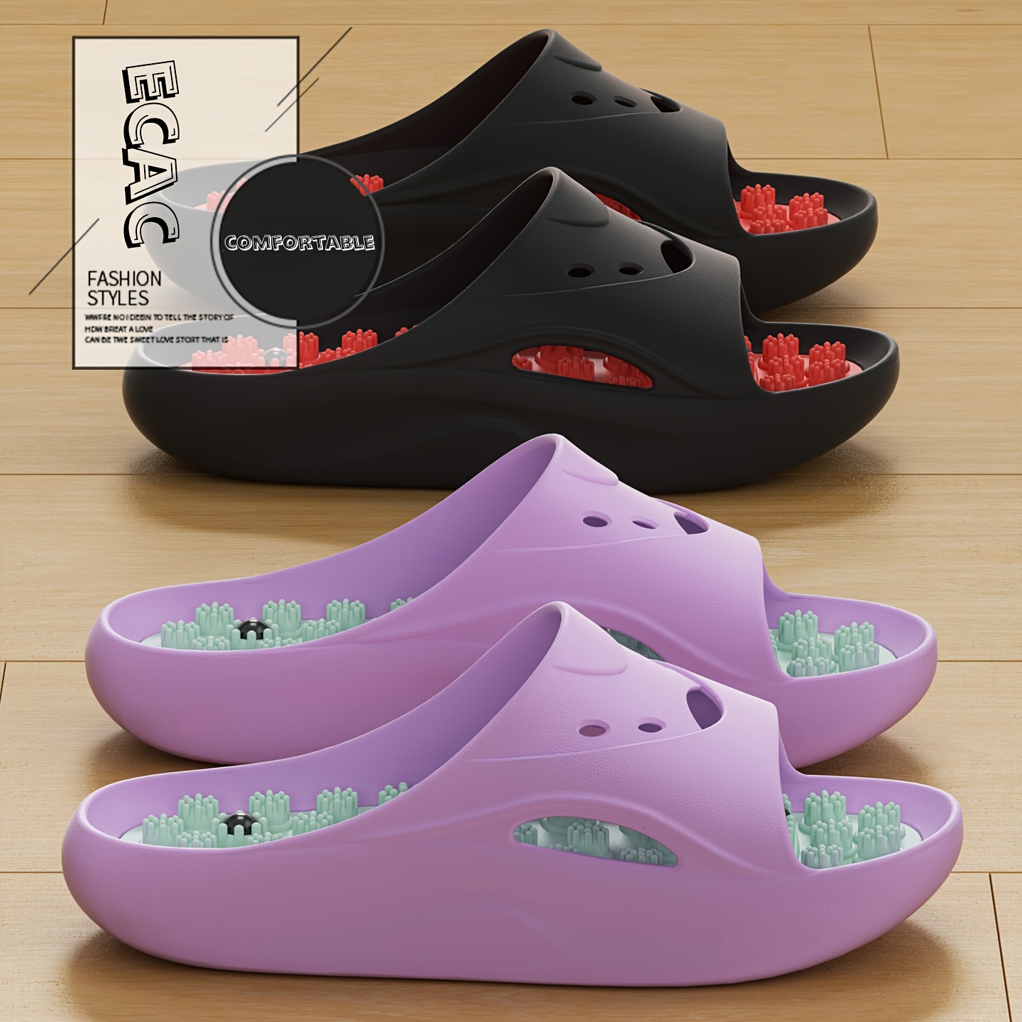 Chinelos de Massagem EVA para  - Men'S Shoes Slip On avaliação e preço