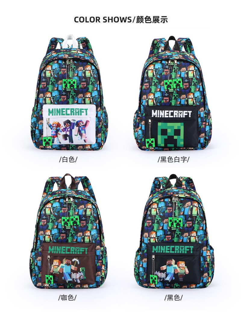 Mochila Minecraft com Estampa  - Men Shoes China avaliação e preço
