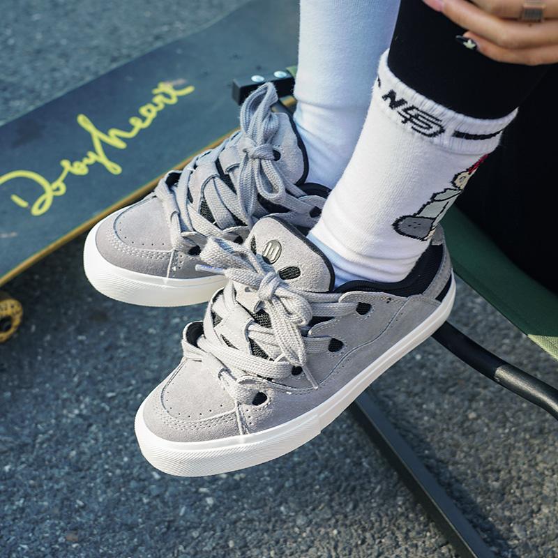 Tênis Ollieskate BAKE em cinza - Men Shoes China avaliação e preço