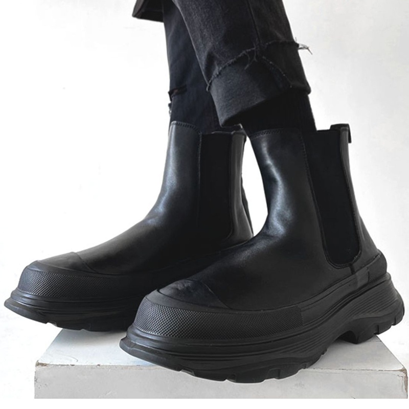Botas masculinas estilo punk r - Men'S Shoes Black And White avaliação e preço