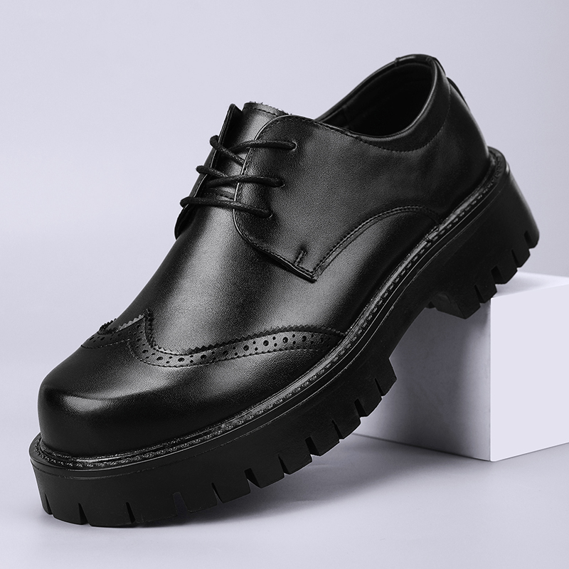 Sapato de couro preto monocrom - Men Shoes Louboutin avaliação e preço