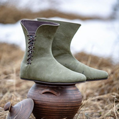 Sapato de couro medieval mascu - Men Shoes China avaliação e preço